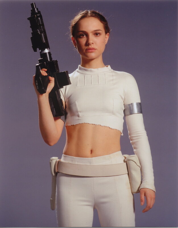 Padmé Amidala in white outfit