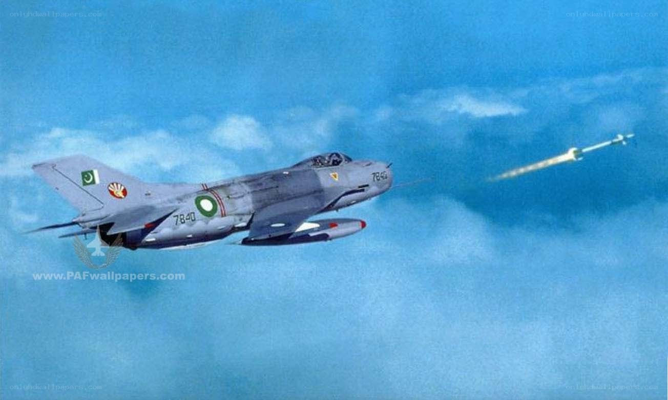 PAF fighter jet in flight