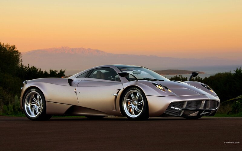 Pagani Huayra at sunset