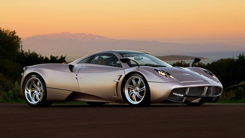 Pagani Huayra at sunset