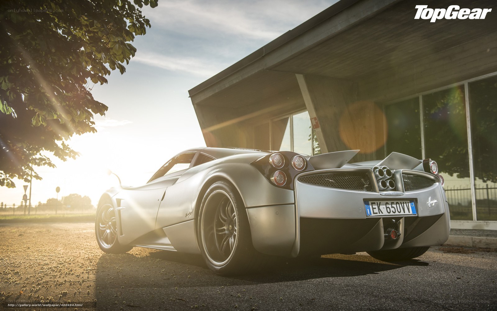 Pagani Huayra at sunset