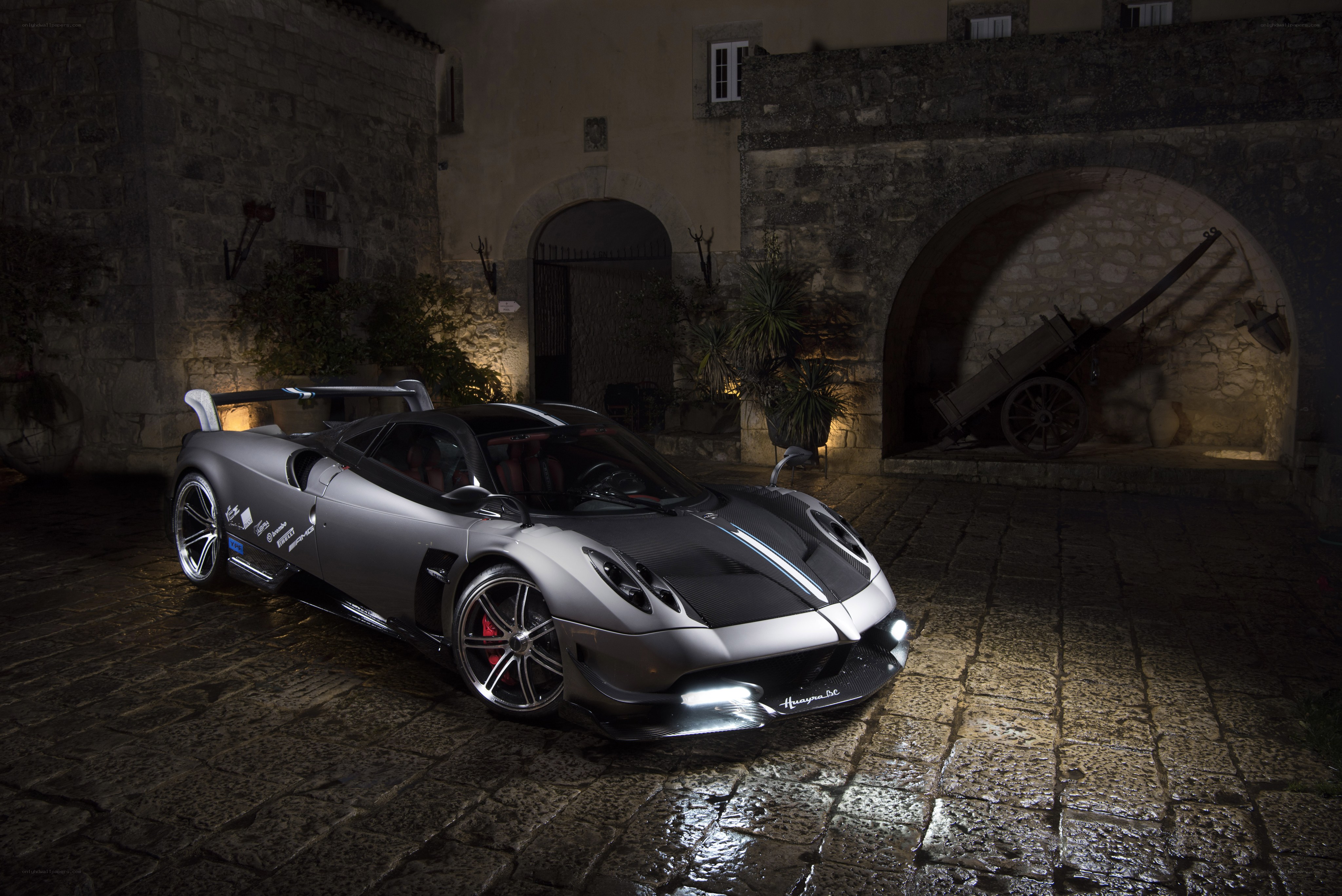 Pagani Huayra BC at night