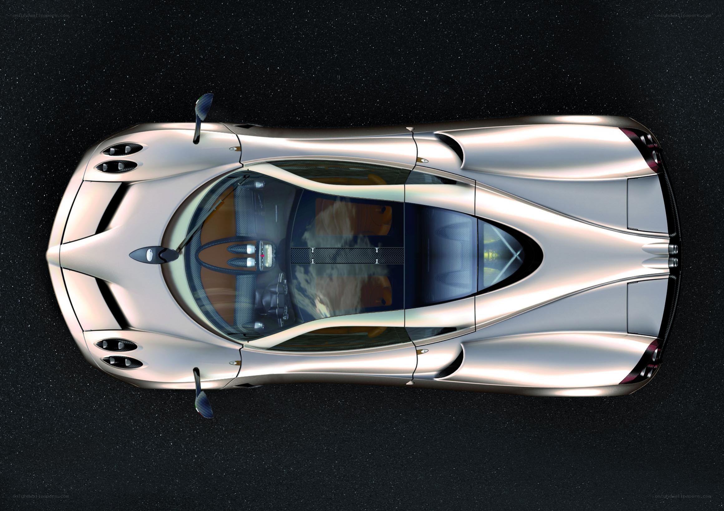 Pagani Huayra from above