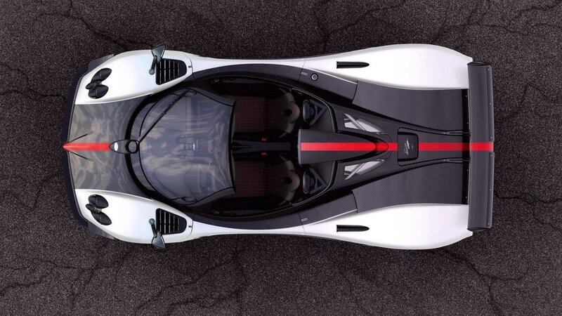 Pagani Huayra from above