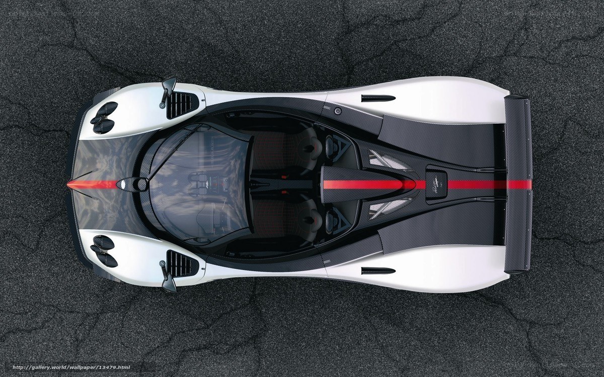 Pagani Huayra from above