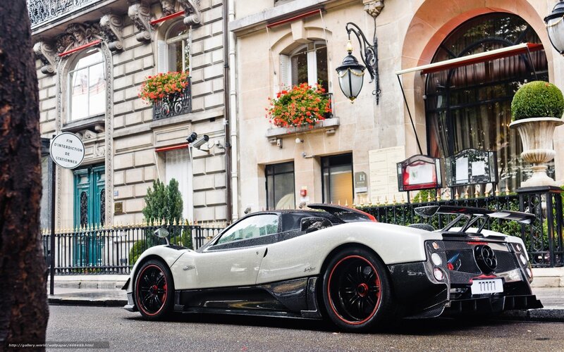 Pagani Huayra on a city street