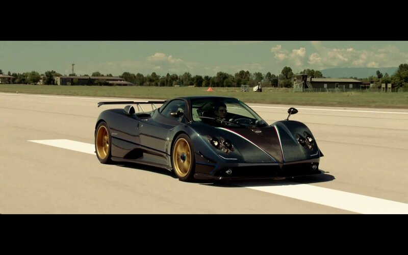 Pagani Huayra on a runway