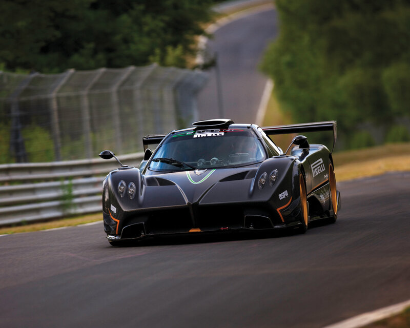 Pagani Huayra Race Car on Track