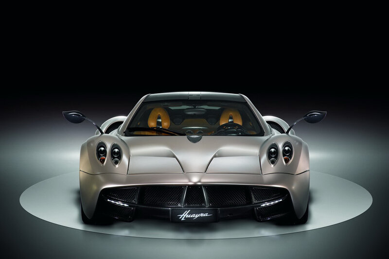Pagani Huayra Sports Car — Silver, Dramatic, Photograph, Interior