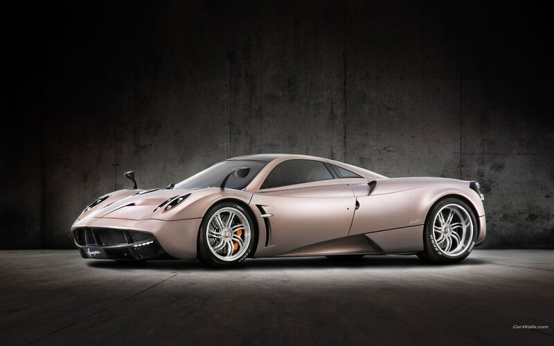 Pagani Huayra Sports Car — Silver, Dramatic, Photograph, Wall