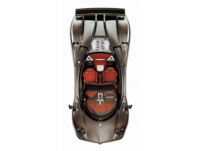 Pagani Huayra top-down view