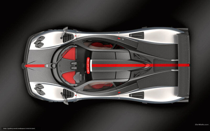 Pagani Huayra top-down view