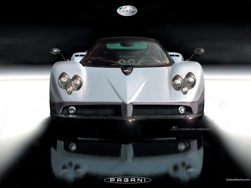 Pagani sports car front view