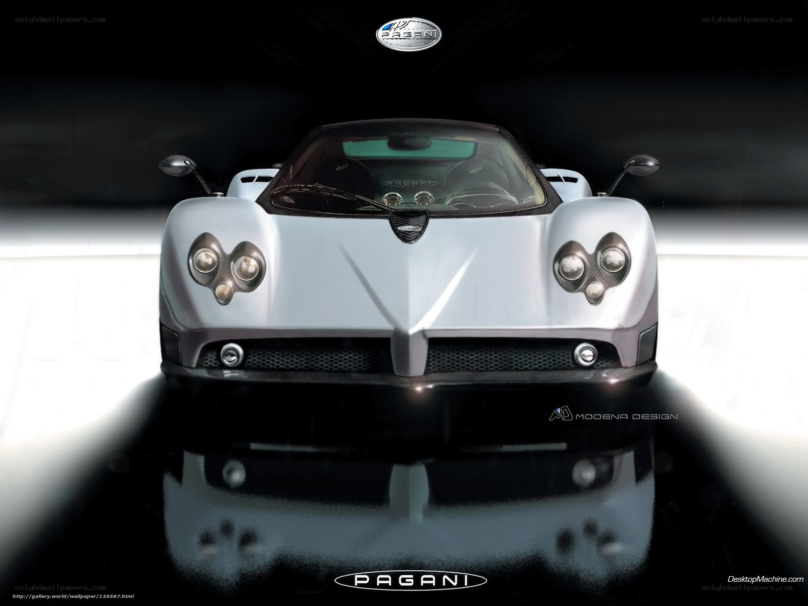 Pagani sports car front view