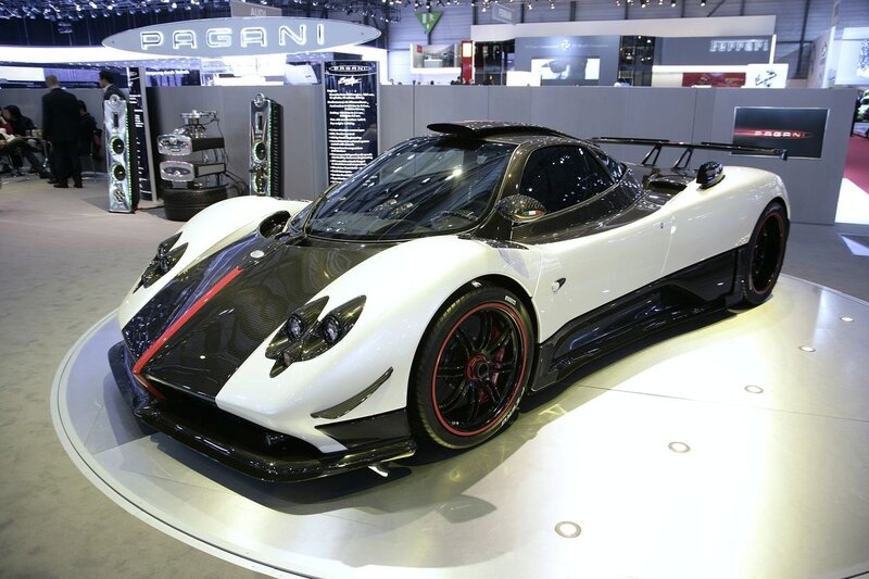 Pagani sports car on display
