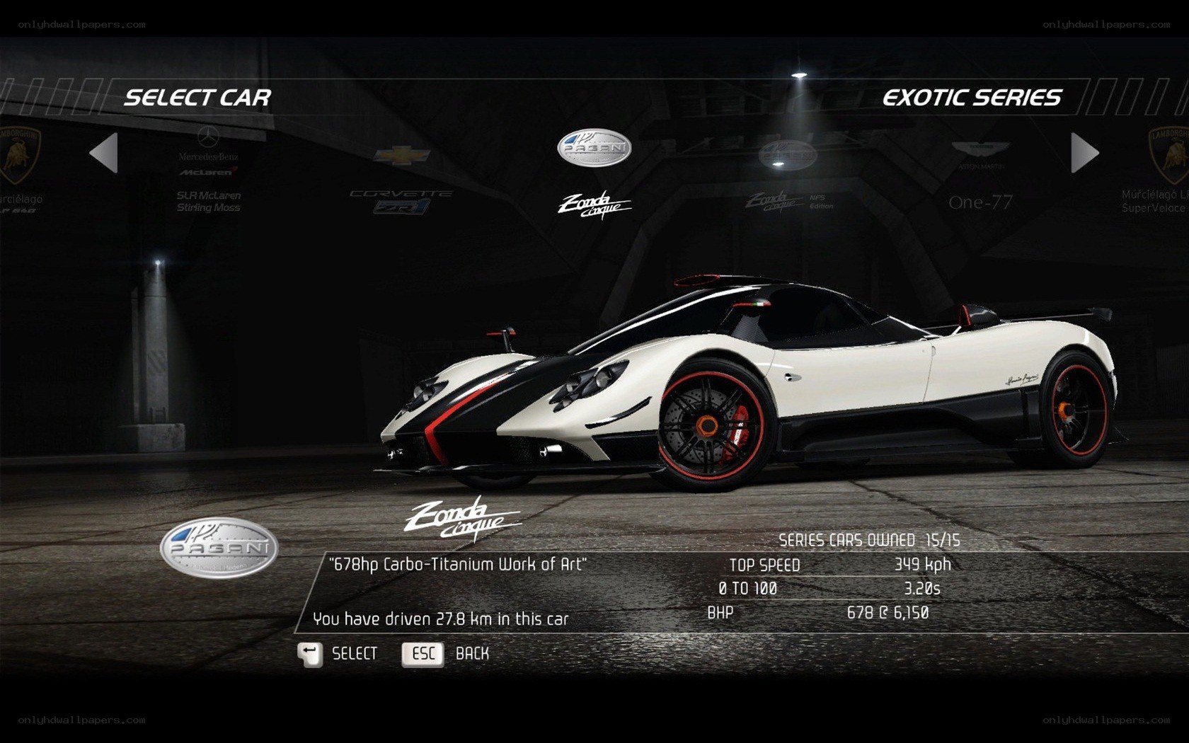 Pagani Zonda Cinque selection