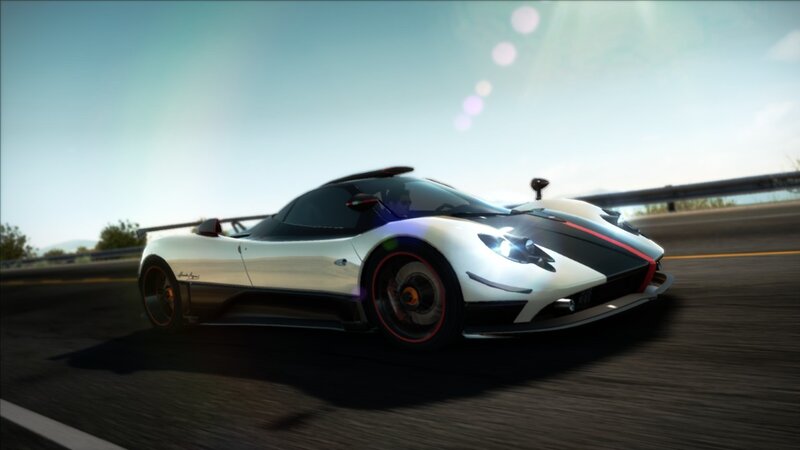 Pagani Zonda F on a road