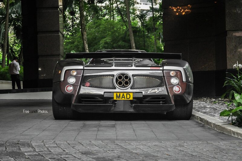 Pagani Zonda F rear view
