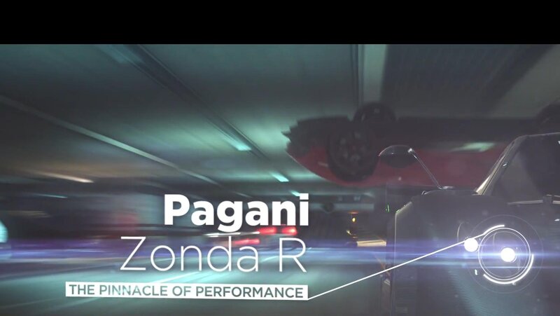Pagani Zonda R Car — Black, Dynamic