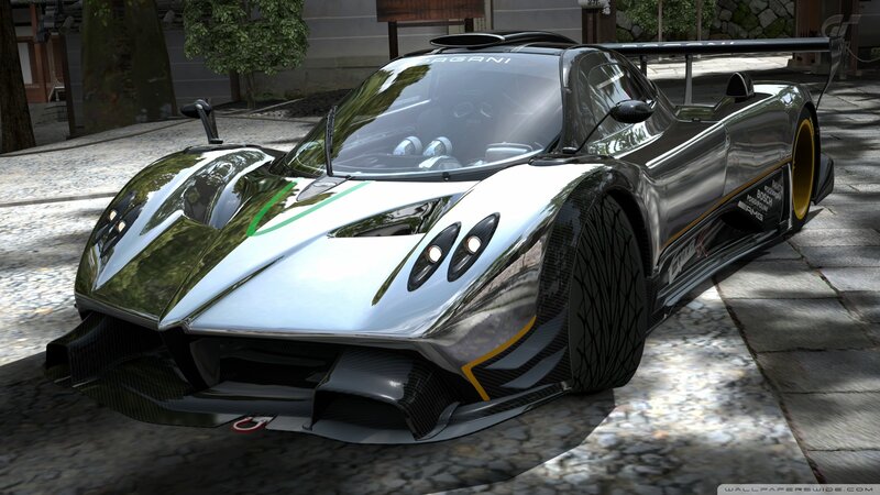 Pagani Zonda R Car — Silver, Dramatic