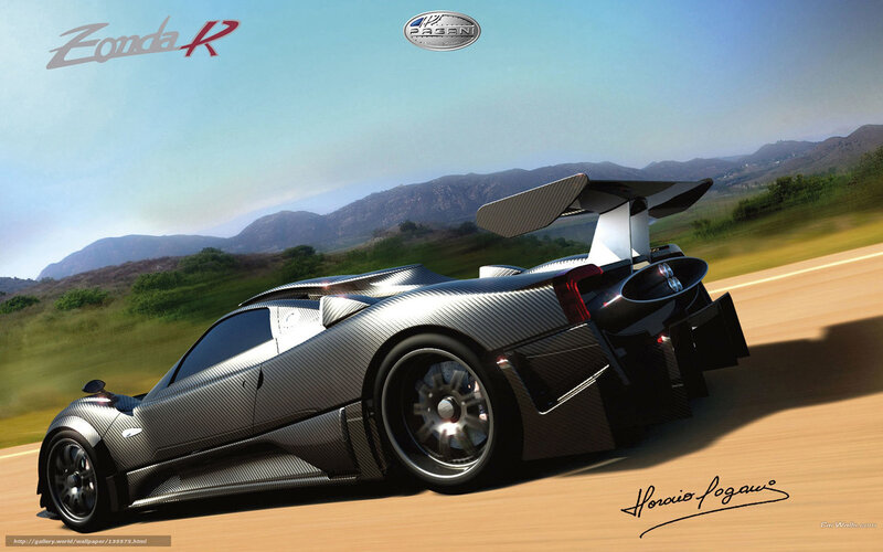 Pagani Zonda R Car — Silver
