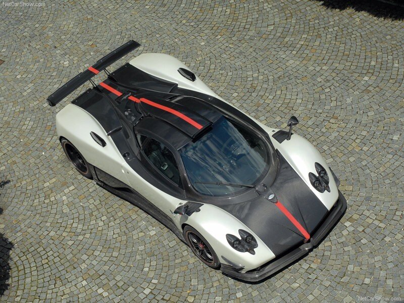 Pagani Zonda R from above
