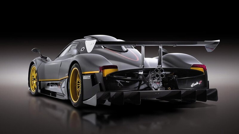 Pagani Zonda R — Gray, Dramatic, Photograph, Yellow Wheels