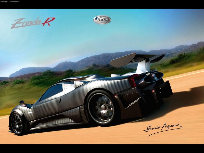 Pagani Zonda R on a road