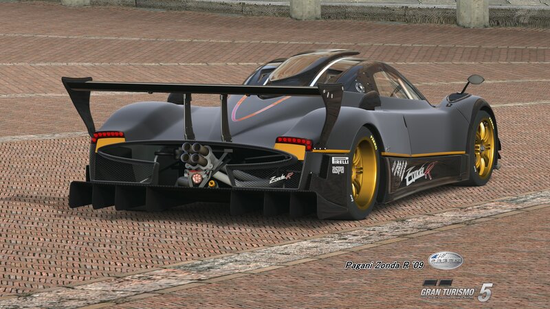 Pagani Zonda R Race Car — Gray, Static