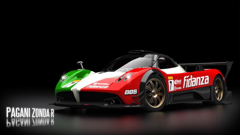 Pagani Zonda R Race Car — Red, Dramatic