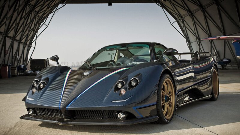 Pagani Zonda R Sports Car — Black, Dramatic, Afternoon