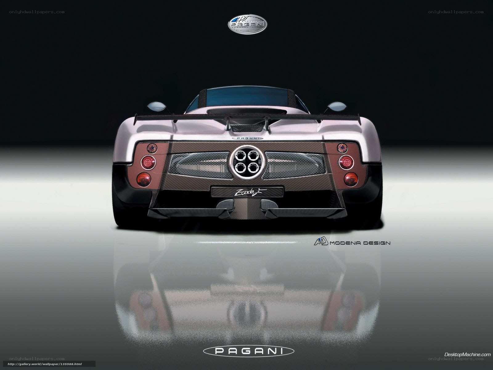 Pagani Zonda rear view