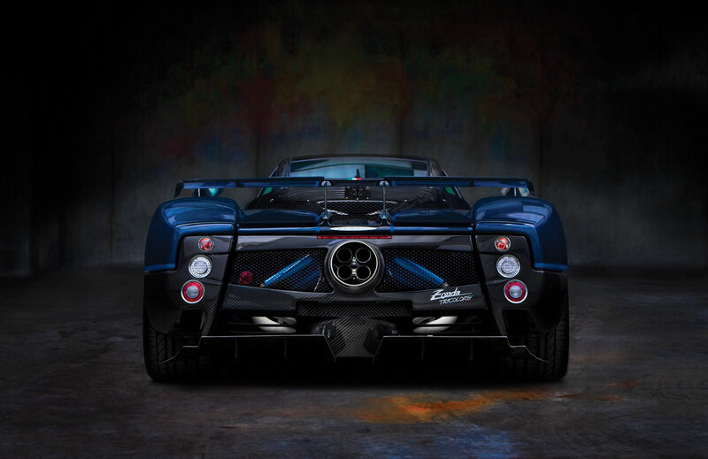 Pagani Zonda Tricolore rear view