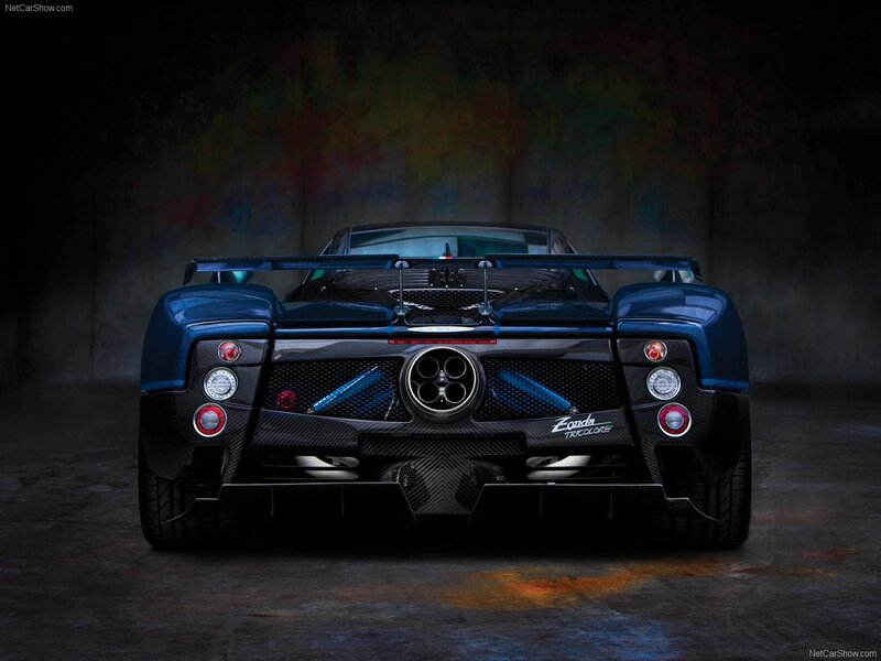Pagani Zonda Tricolore rear view