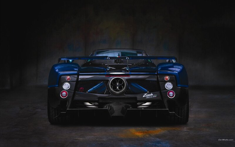 Pagani Zonda Tricolore rear view