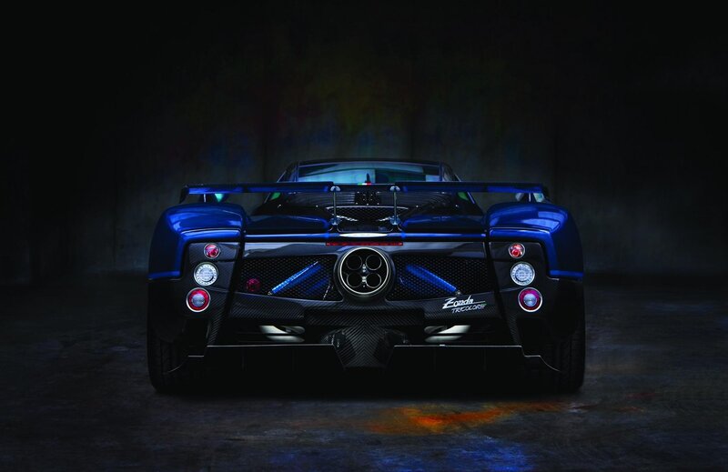 Pagani Zonda Tricolore rear view