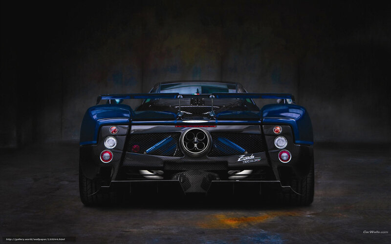 Pagani Zonda Tricolore rear view