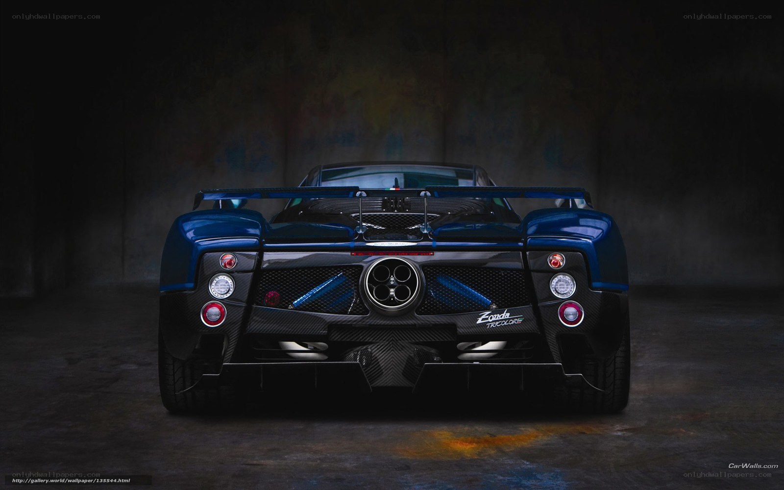 Pagani Zonda Tricolore rear view