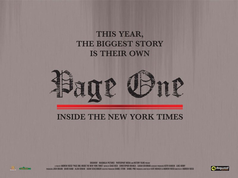 Page One: Inside the New York Times