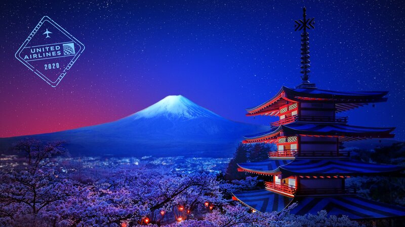 Pagoda and Mount Fuji