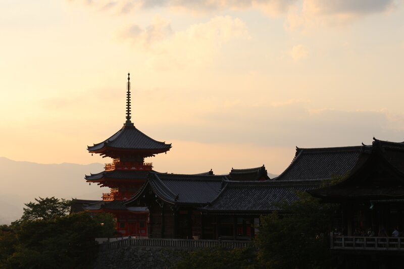 Pagoda at Sunset