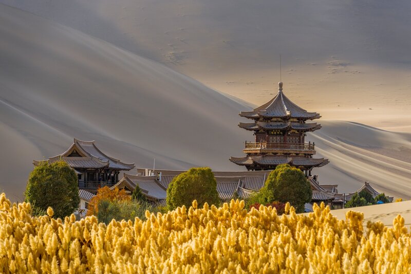 Pagoda in Desert