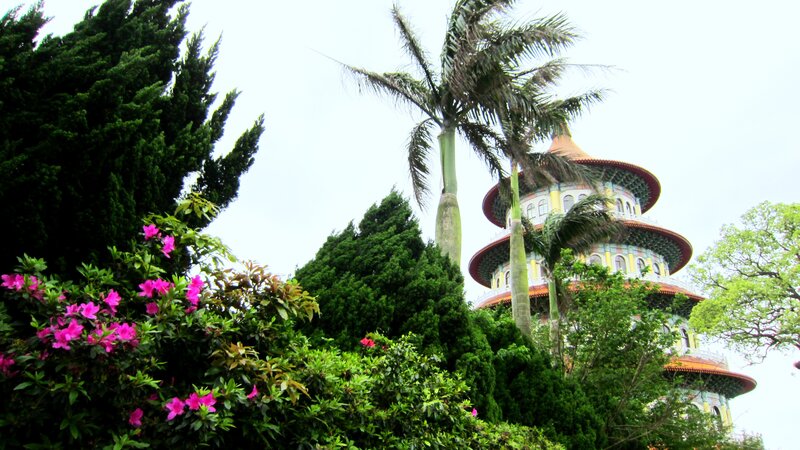 Pagoda in Garden — Green