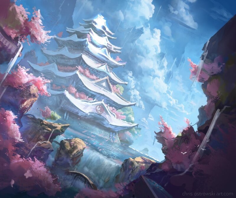 Pagoda on a Cliff