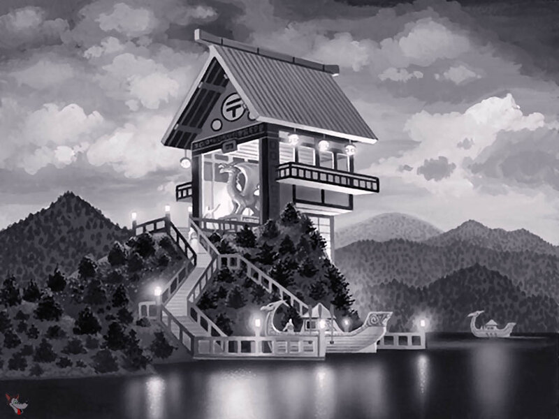 Pagoda on a Lake