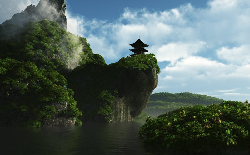 Pagoda on Floating Island