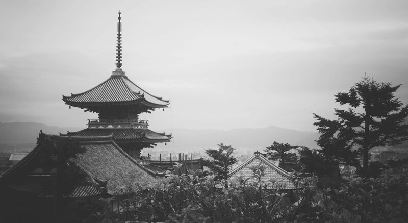 Pagoda with City View