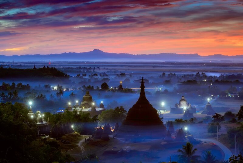 Pagodas at Dawn