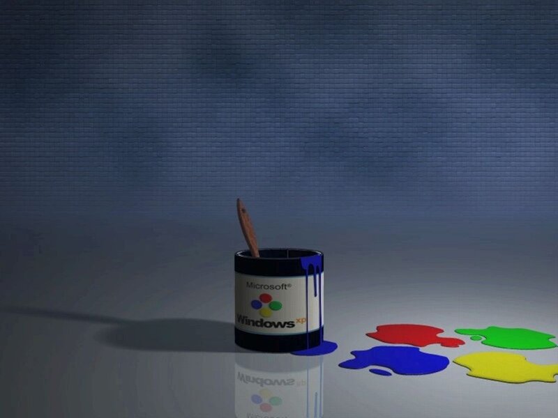 Paint Can with Brush