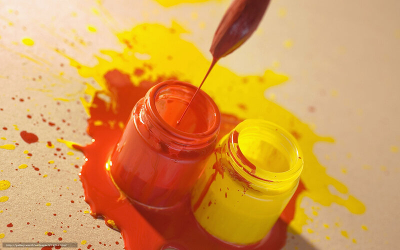 Paint jars with splatters